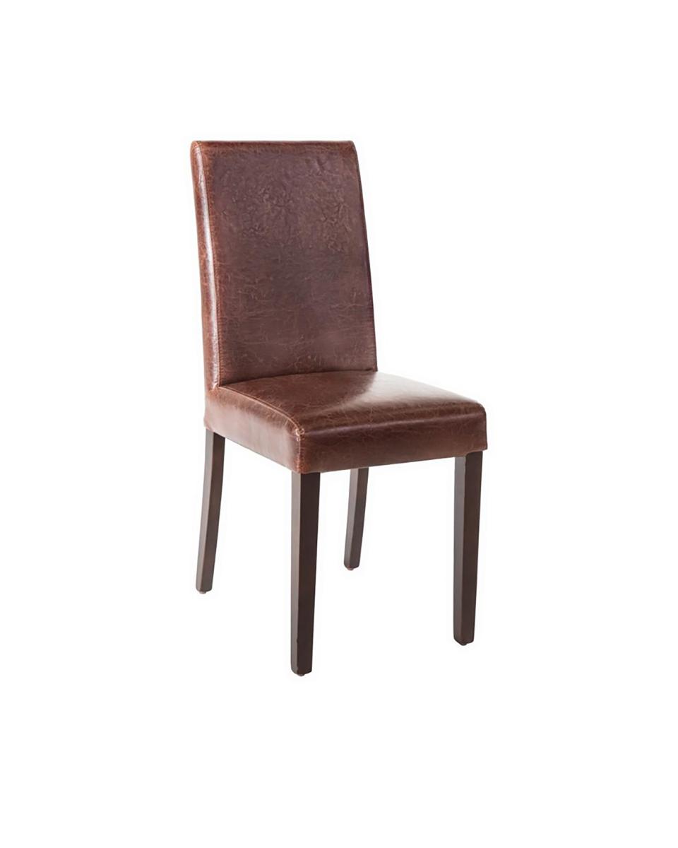 Chaise de restauration - 2 pièces - Marron - H 94 x 40,5 x 50 CM - Bolero - GR369