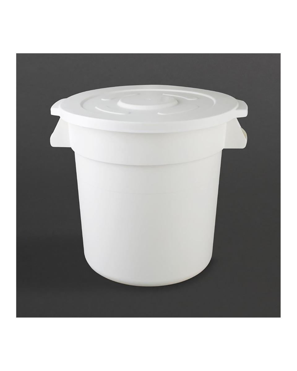 Conteneur de stockage - 76 Litre - Blanc - Ø 49,2 x H 58,4 CM - Polypropylène - Vogue - GG793