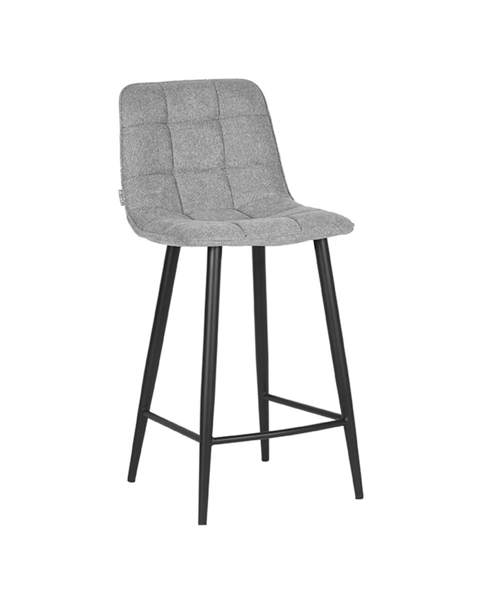 Tabouret de bar - Jelle - Hauteur d'assise 78 CM - Tissage - Zinc - Promoline