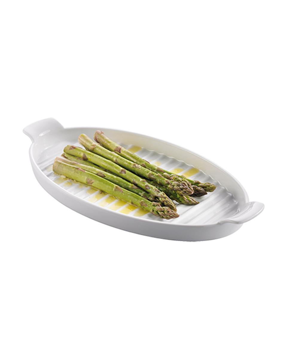 Plat à Asperges Servir - Porcelaine - H 4 x 40 x 20 CM - Westmark - 016120