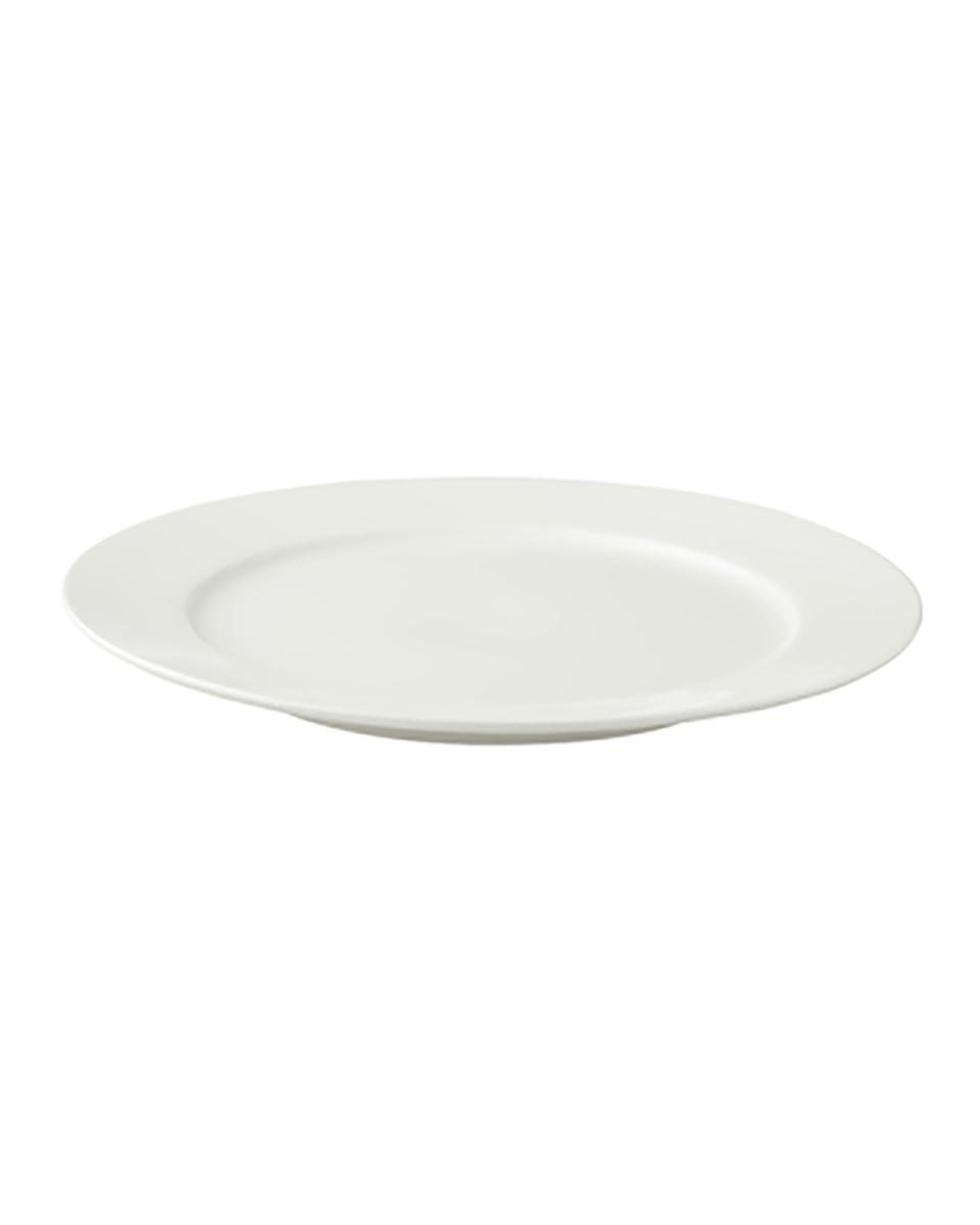 Assiette - Ø25 CM - 6 pièces - Blanc - Palmer - Ivoire Royal - 126945