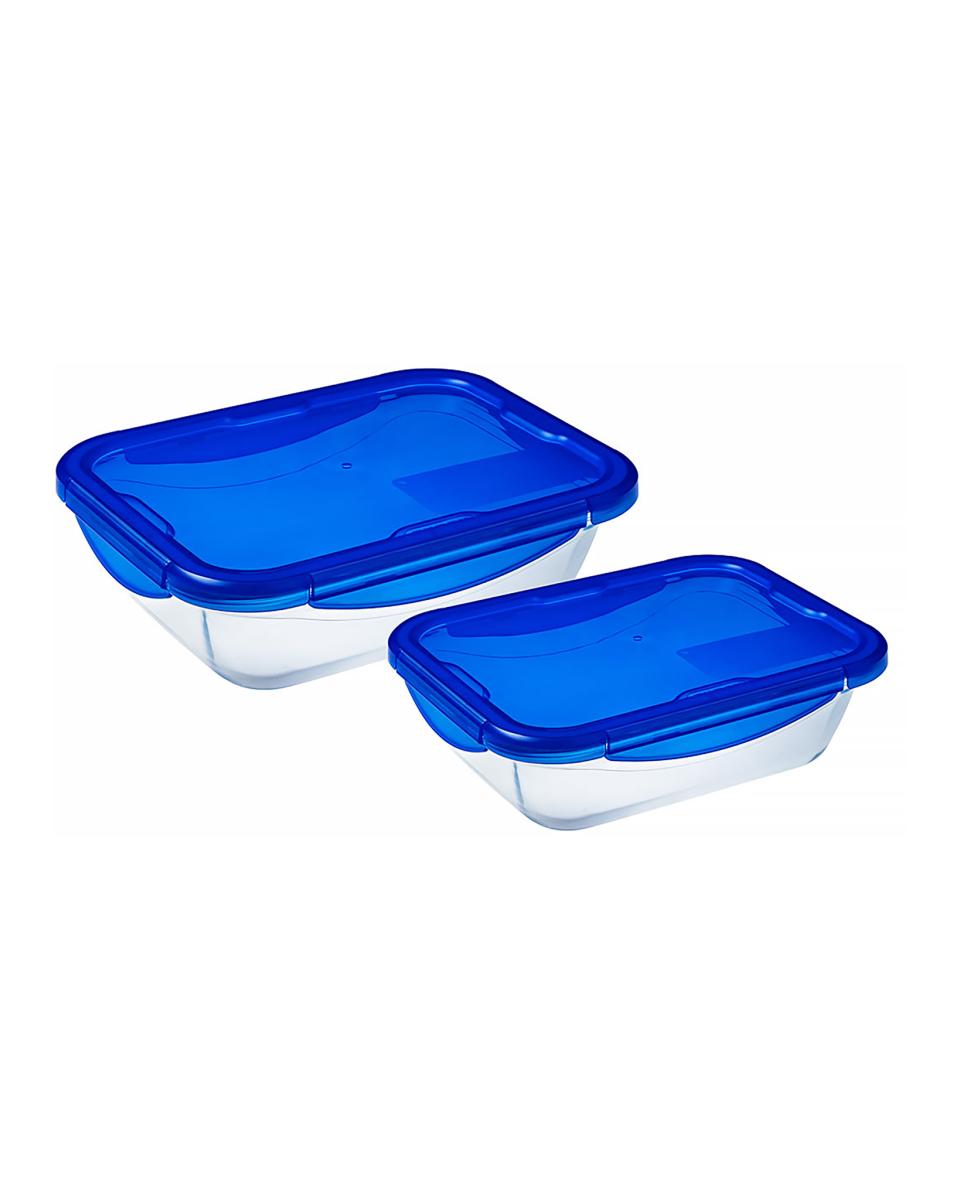 Set plat à four - 80 CL - Borosilicate - Pyrex - Cookgo - 532739