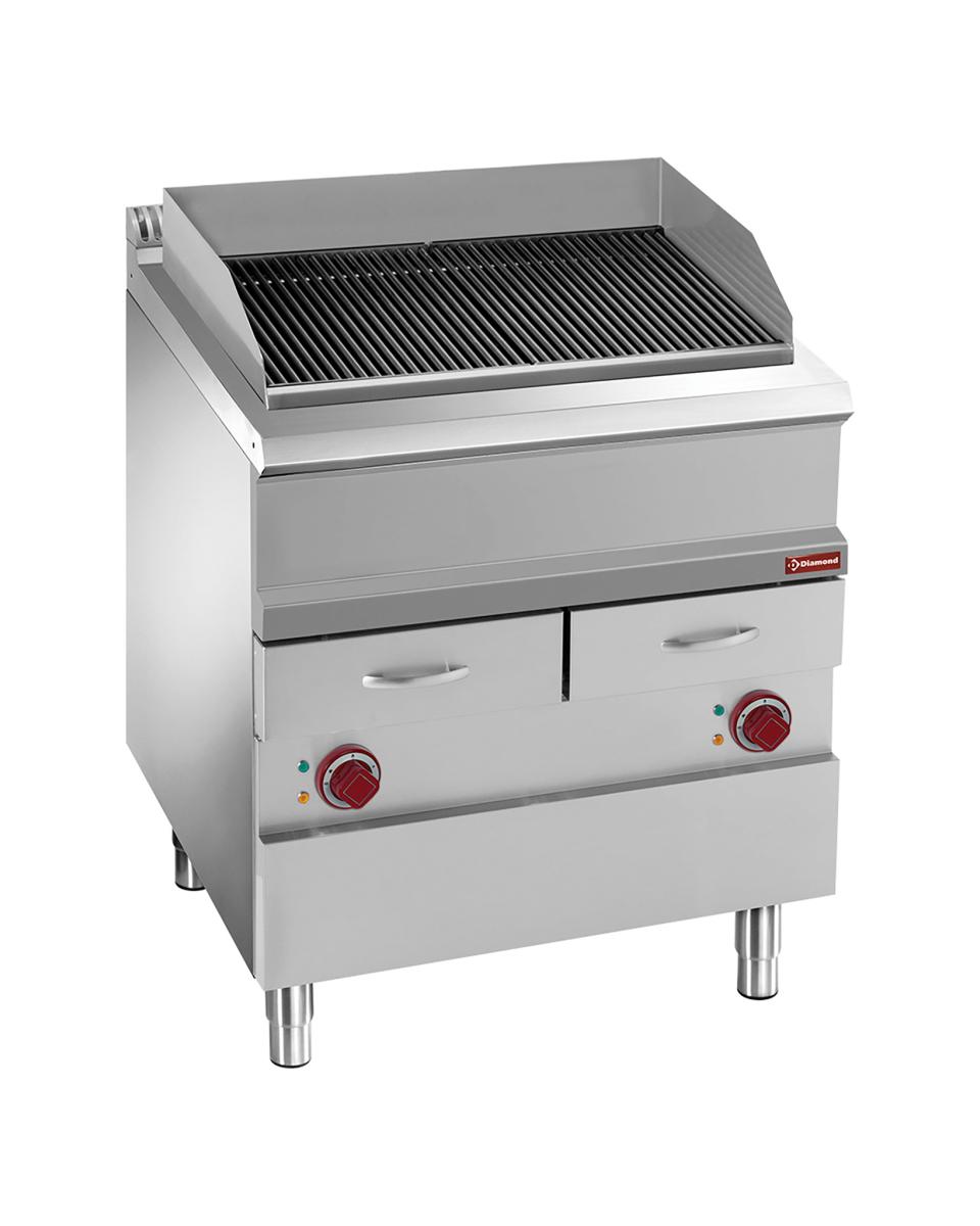 Grill vapeur électrique - Module 1/1 - 85 x 80 x 70 CM - 12 Kw - Diamant - E7/GVQA8