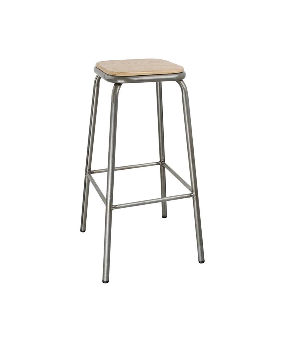 Tabouret de bar - Haut - 4 pièces - H 78 x 40 x 40 CM - Acier - Bolero - DE479