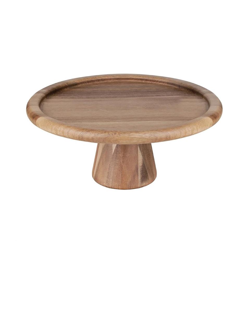 Plateau à gâteaux - H 12,7 CM - Bois d'acacia - Olympia - FE150