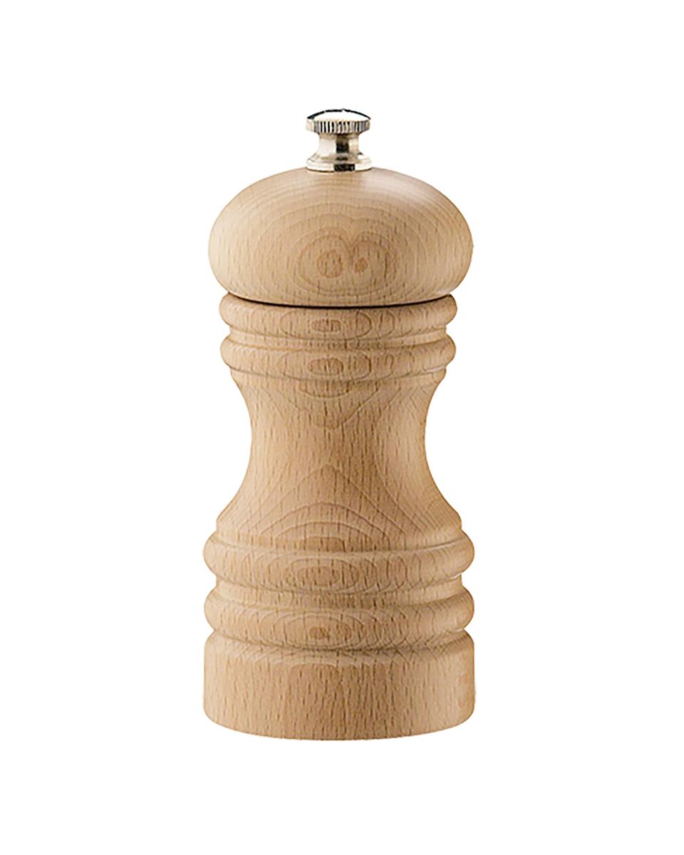 Moulin à sel - H 24 CM - 0,1 KG - Ø6,2 CM - Bois de hêtre - Blanc - Zassenhaus - 892113