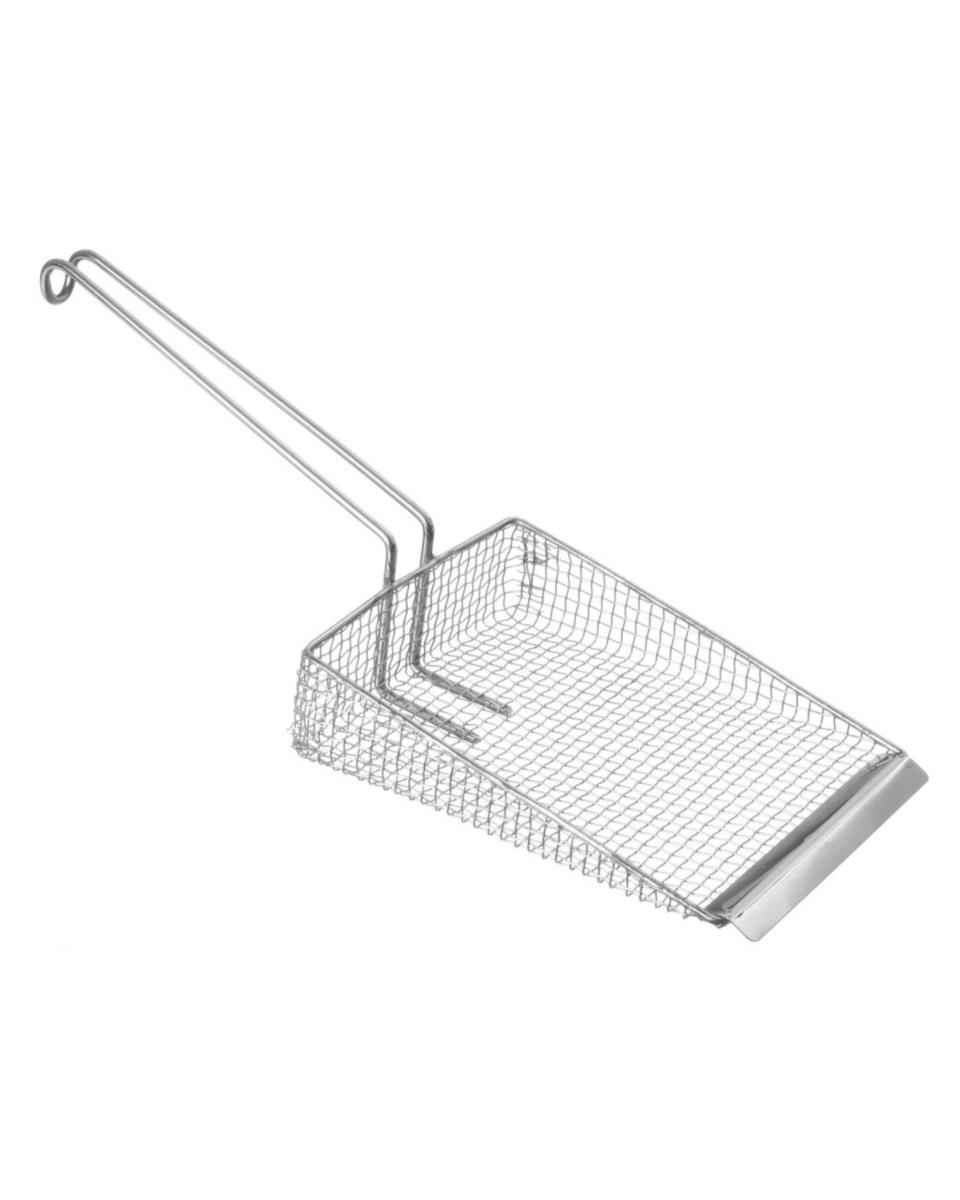 Cuillère à frites - manche fil long 15 cm - inox - Hendi - 642504