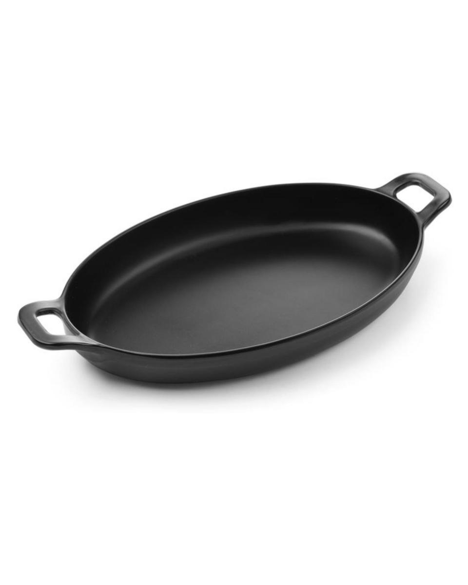 Mini poêle ovale - Little chef - 26,3 cm - Mélamine - Noir - Hendi - 564554