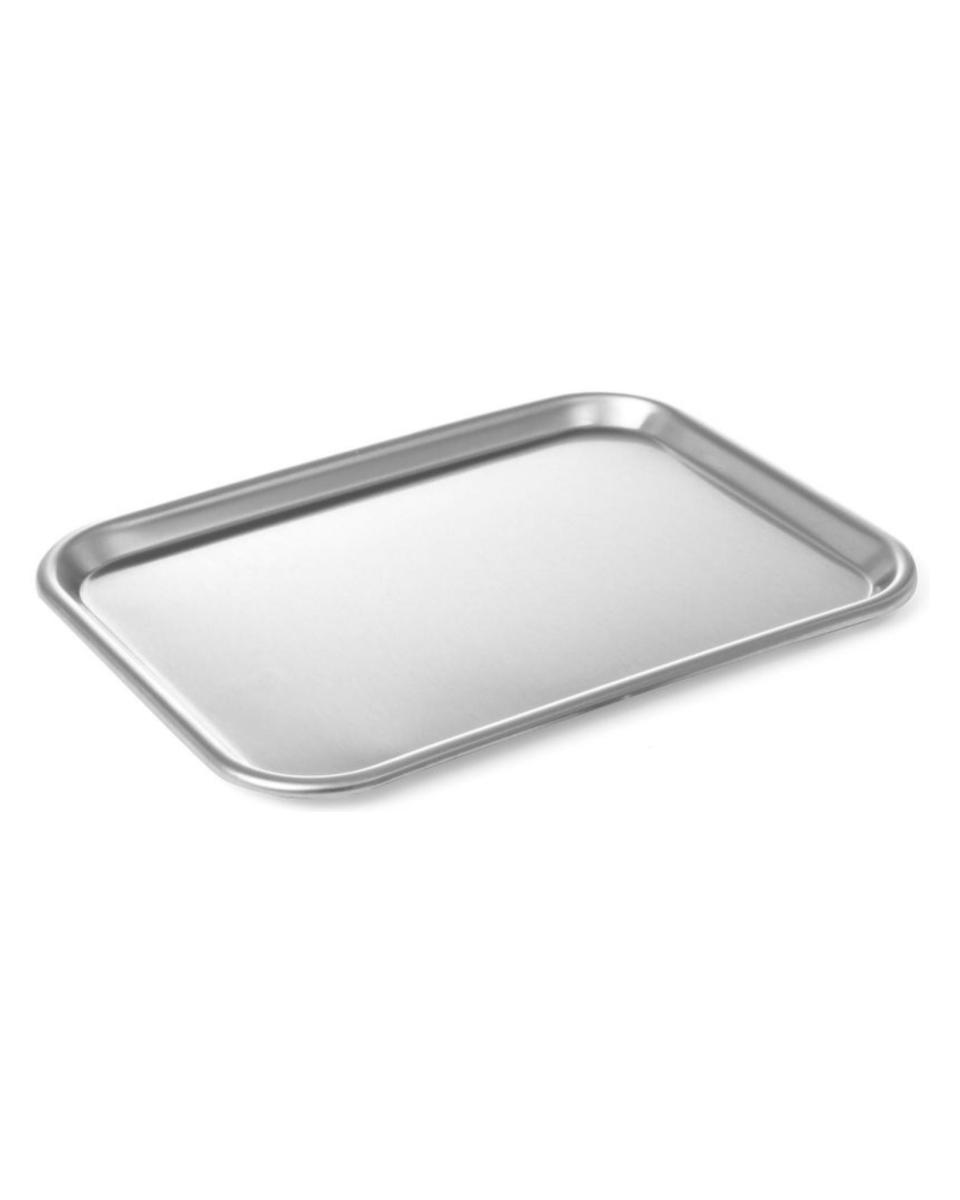 Plateau vitrine Argent - 34,5 X 24,5 CM - Inox - Hendi - 407400