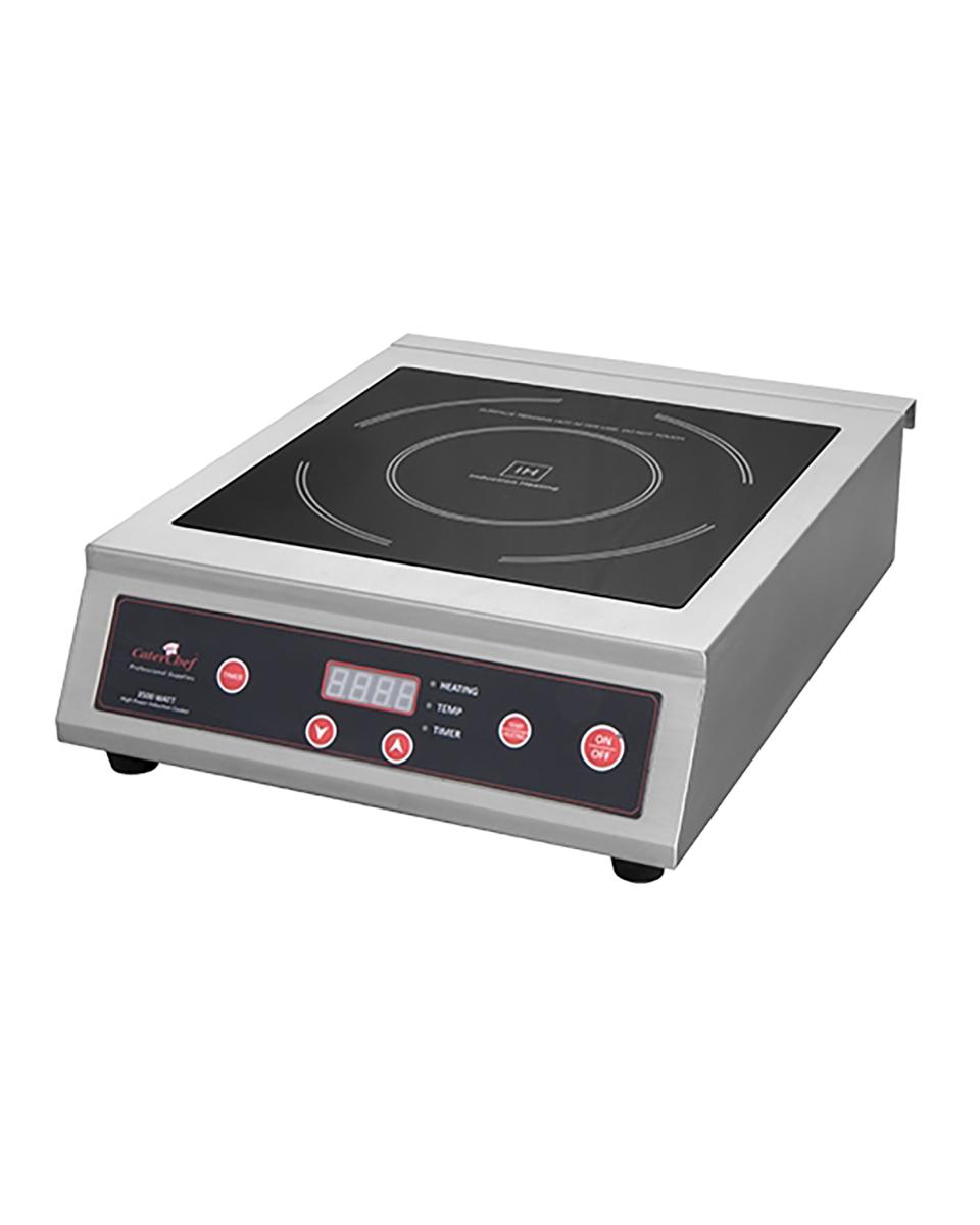 Cuisinière - H 12,1 x 34 x 44,5 CM - 6,6 KG - 220 - 240 V - 3500 W - Inox - +60°C / +240°C - Induction - Caterchef - 688060