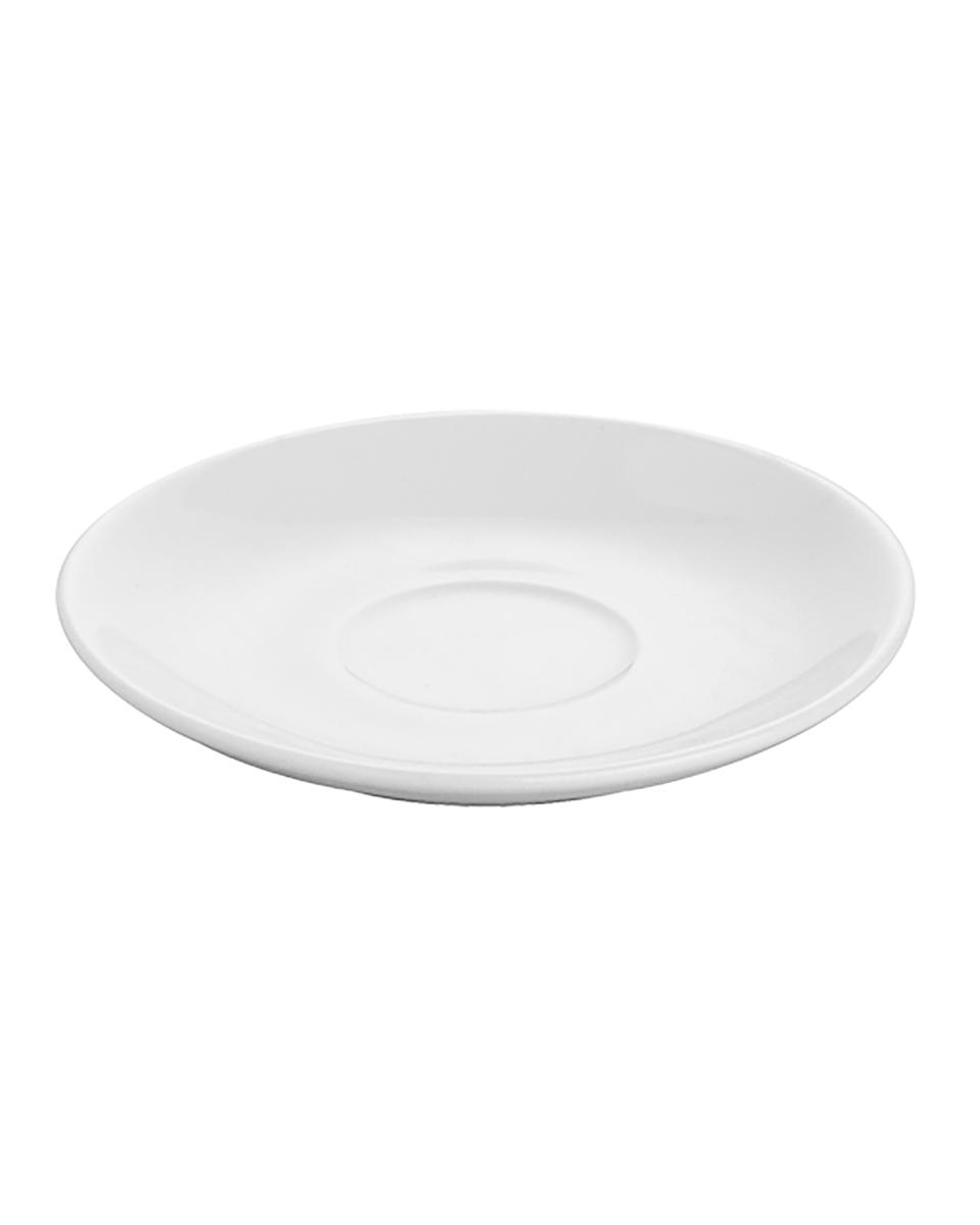 Plat - 0,14 KG - Ø12 CM - Porcelaine - Blanc - 765051