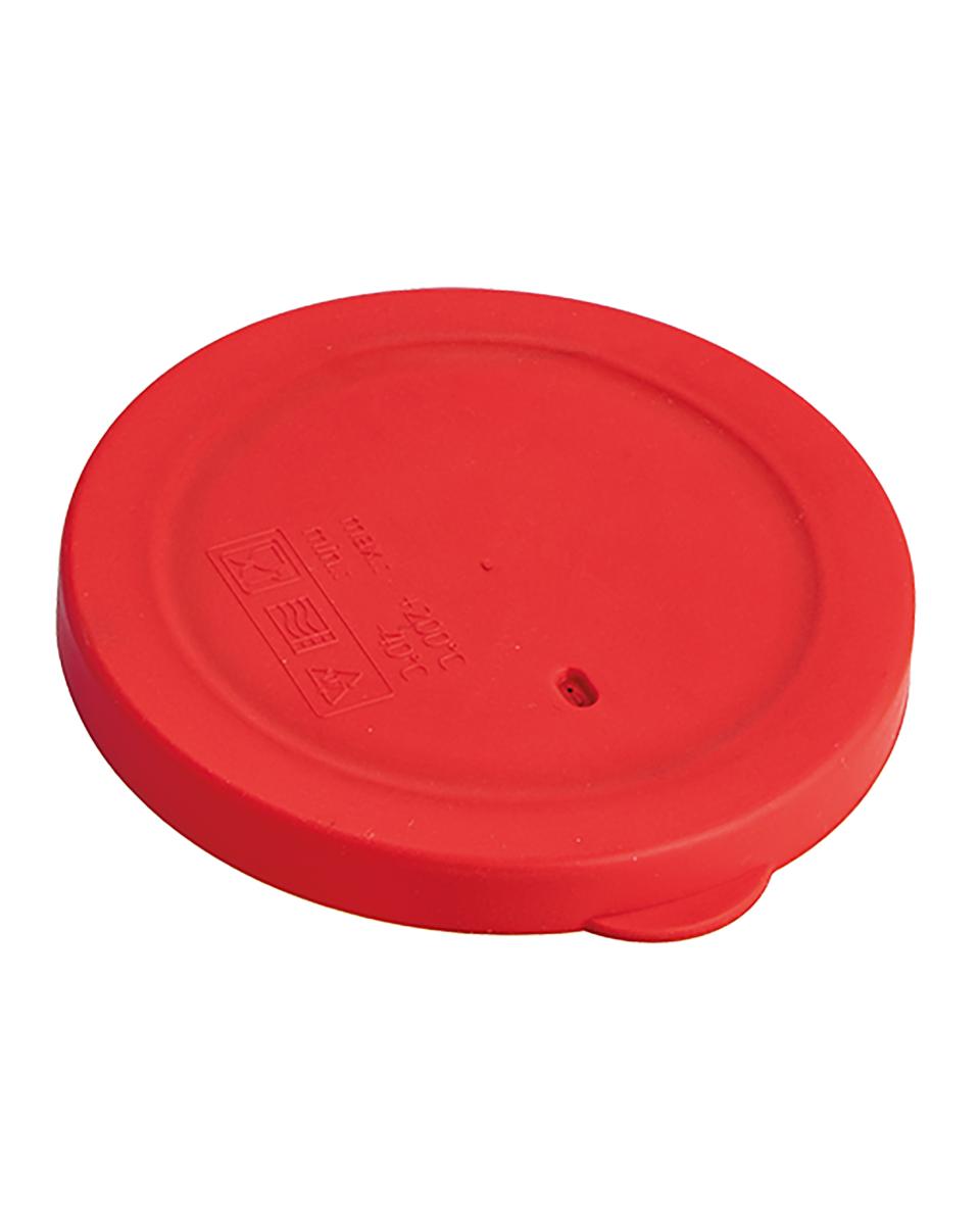 Couvercle Plat de service - 0,04 KG - Ø11,5 CM - Silicone - Rouge - -40°C / +200°C - Standard - 235232