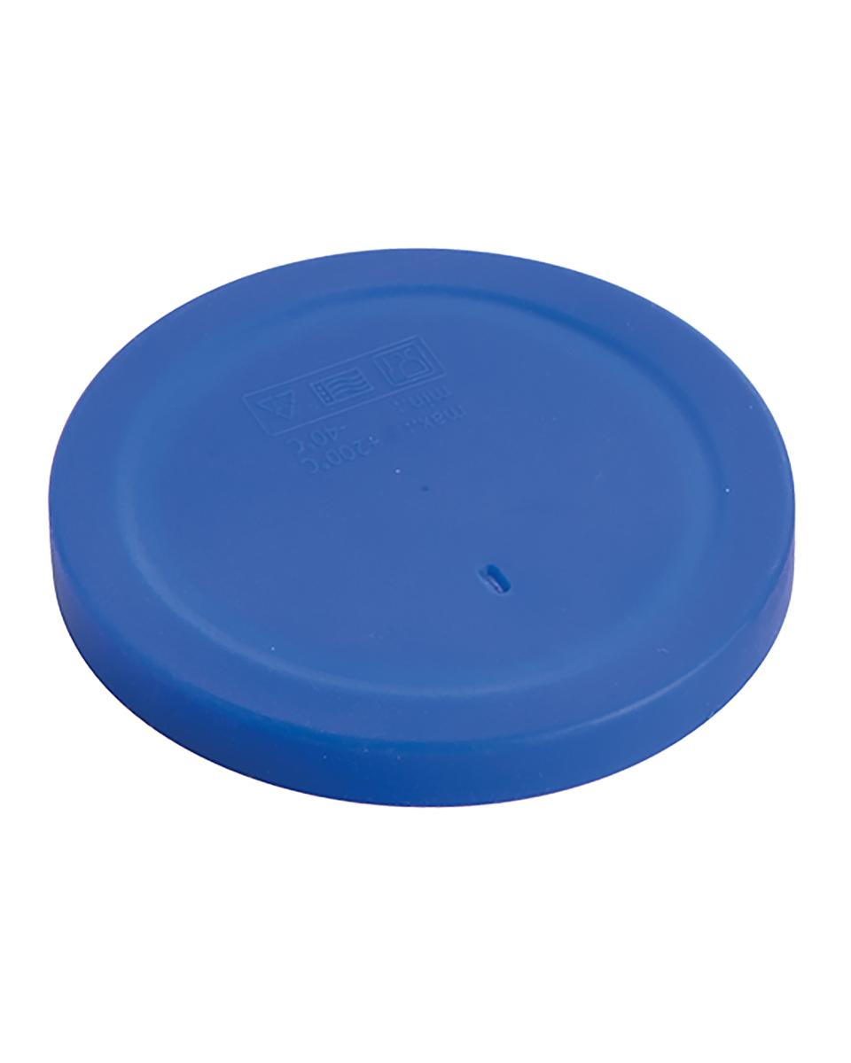 Couvercle Plat de service - 0,05 KG - Ø13 CM - Silicone - Bleu - -40°C / +200°C - Standard - 235236