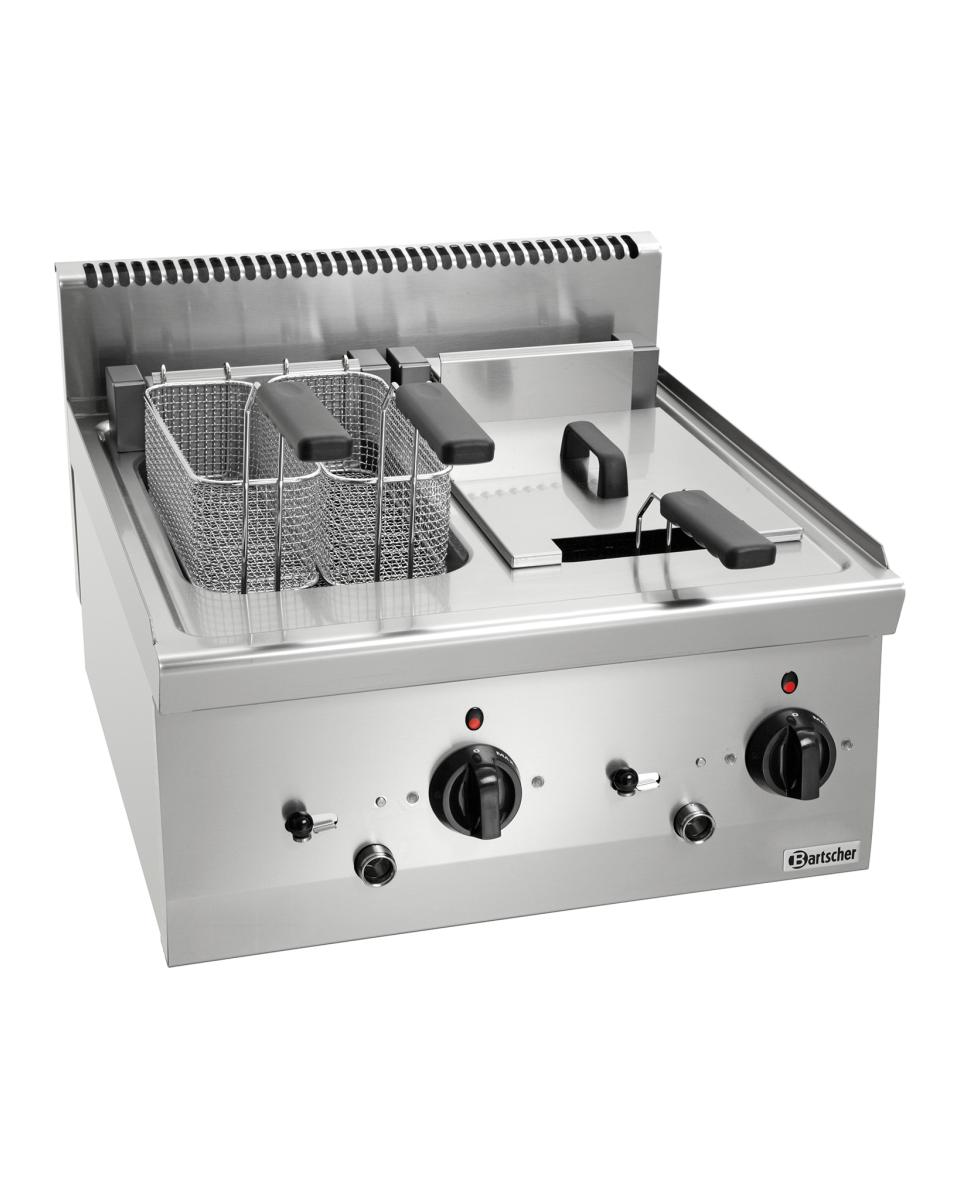 Friteuse - 2 x 8 Litres - Robinet de vidange - 400V - Bartscher - 131425