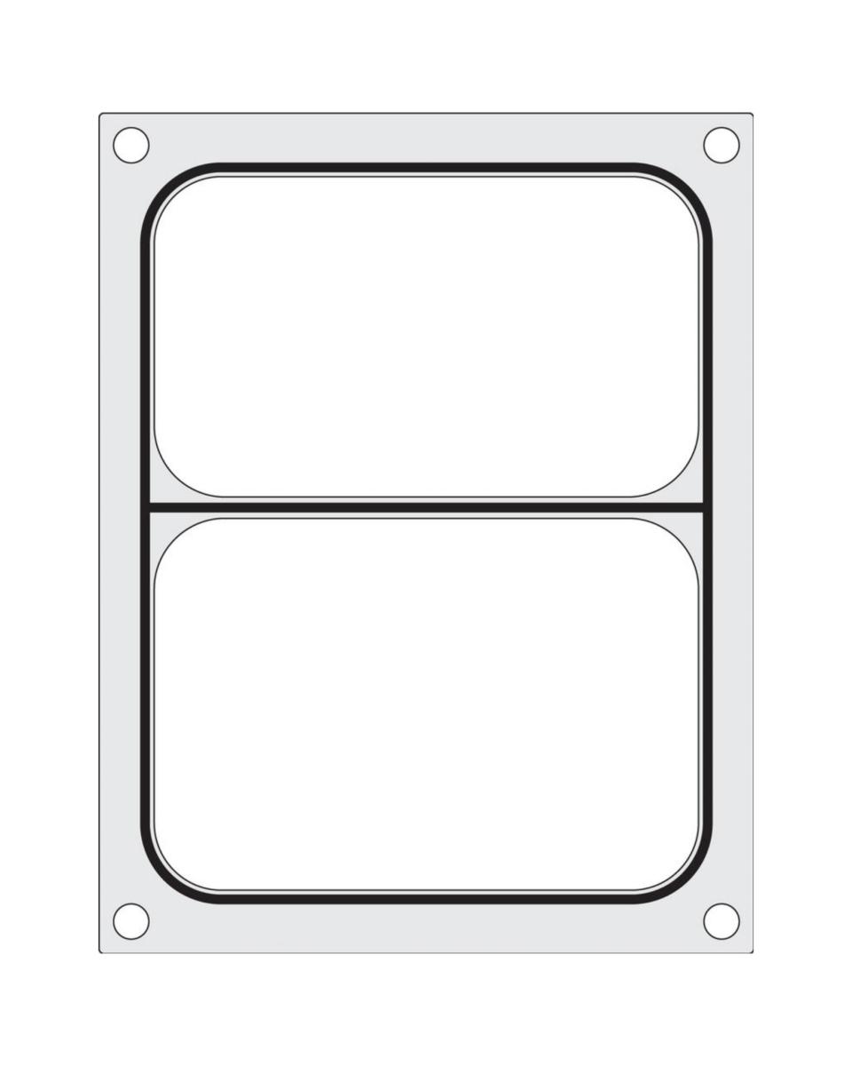 Traysealer - Matrix - Tweedelige Container 22.7 x 17.8 CM - Hendi - 805596