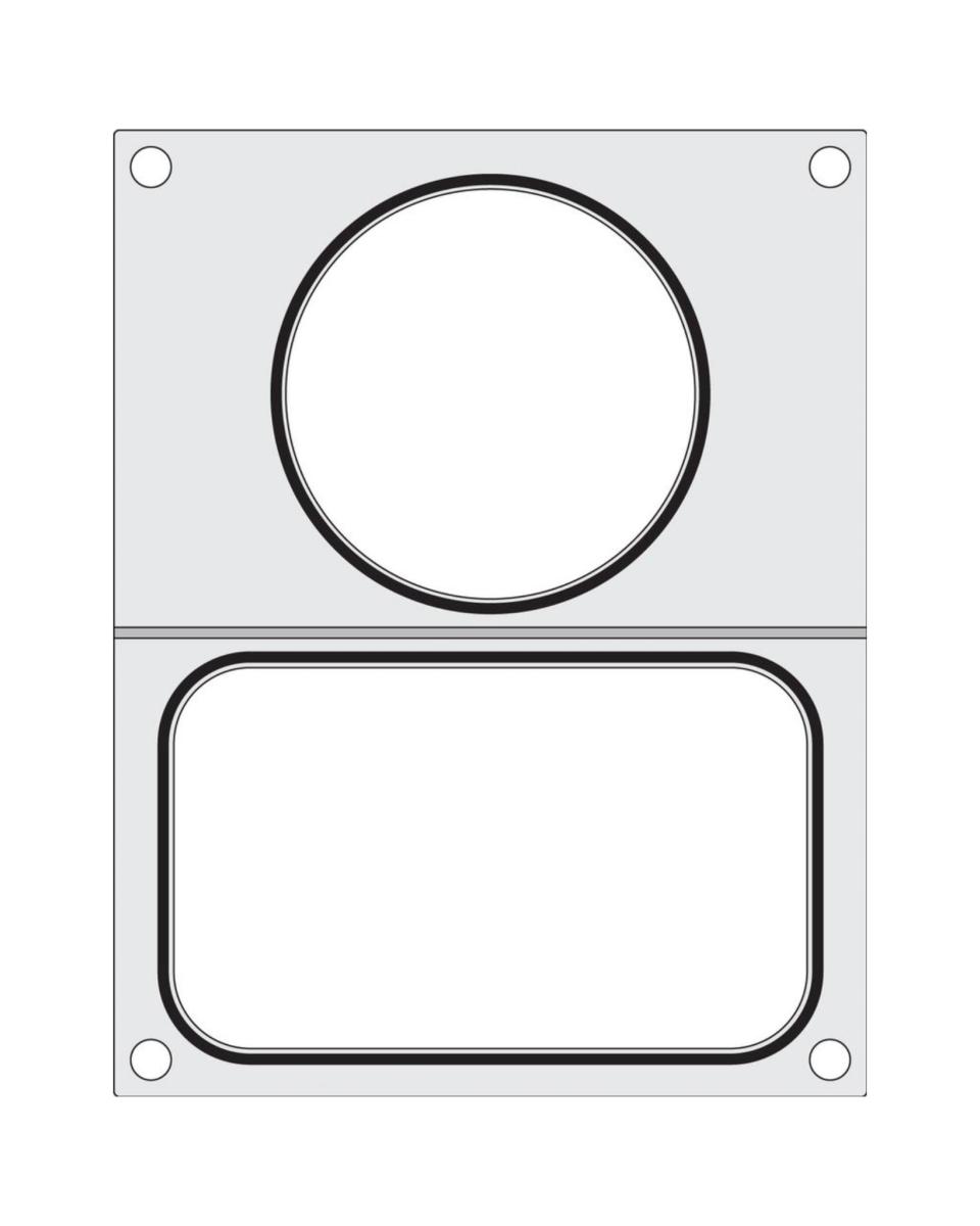 Traysealer - Matrix - 2 Containers 17.8 x 11.3 CM / Ø 11.5 CM - Hendi - 805657