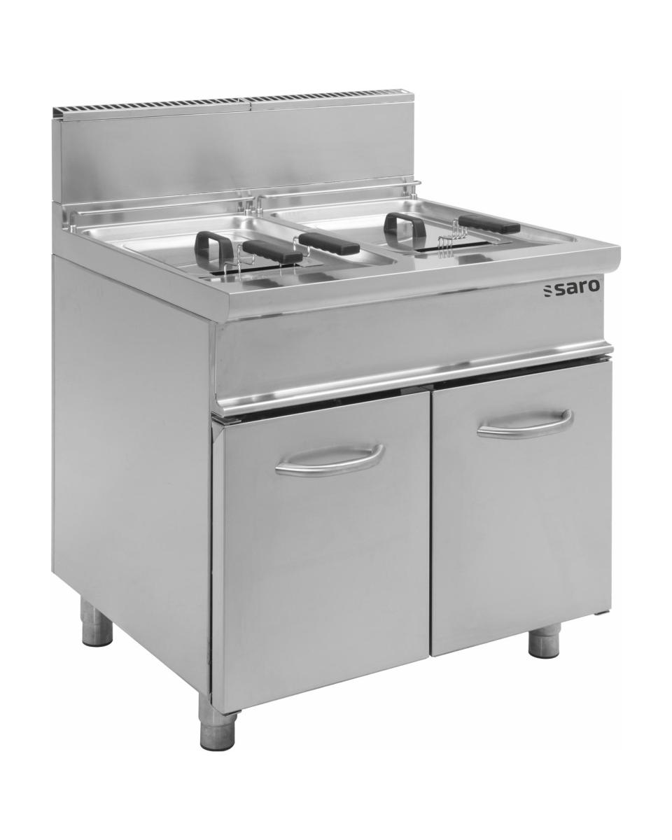 Friteuse à gaz - 2 x 13 litres - Saro - 423-1100