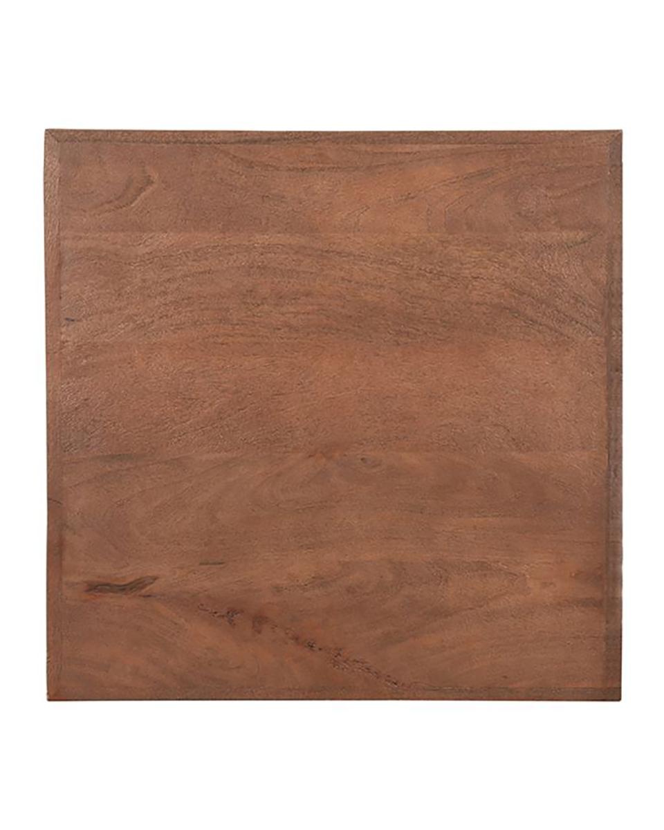 Plateau de table traiteur - Mango Rough - Espresso - 70x70 CM - G-Line