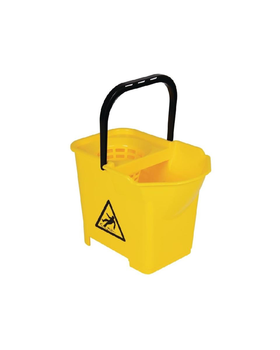 Seau à vadrouille - 14 Litres - Jaune - Polypropylène - Jantex - S223