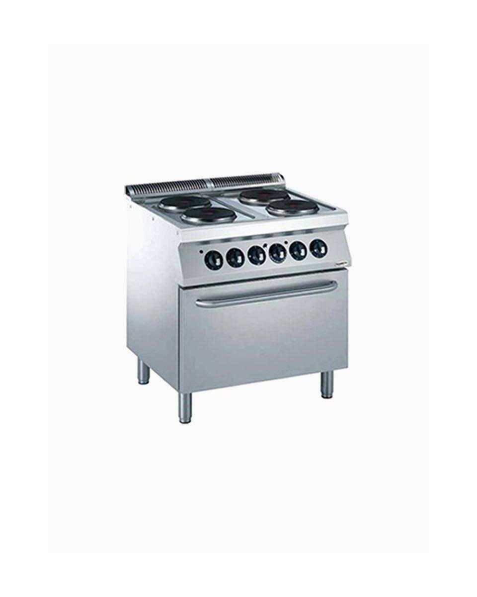 Cuisinière - Electrique - Avec four - 4 Plaques - Ø23 CM - Diamant - E17/4PF8-N