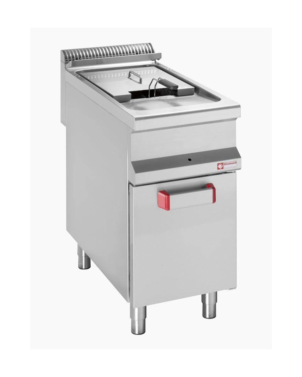 Friteuse gaz - 18 Litres - Robinet de vidange - Socle - Diamant - G9/F18A4