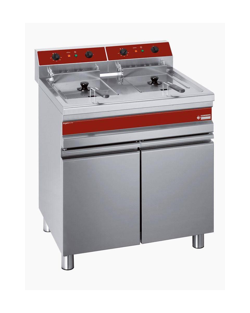 Friteuse Restauration - Ligne Friteuses - 2 x 14 Litres - 400V - Diamond - F14+14E/M